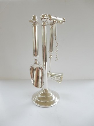 Photo of Silverplated Bar Accessory Cocktail Making Kit