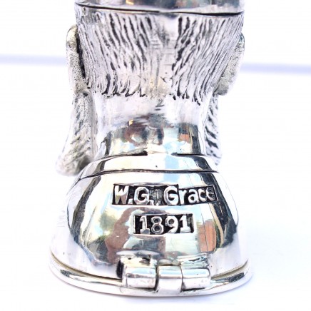 Photo of Silverplated WG Grace Cricketer Vesta Match Safe