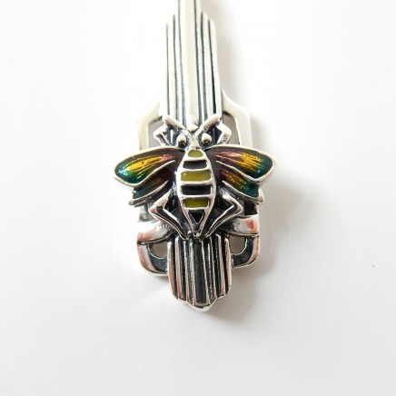 Photo of Solid Silver Enamel Wasp Pendant