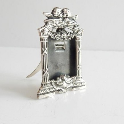Photo of Solid Silver Mini Cherub Photograph Frame