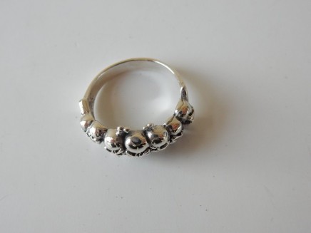 Photo of Solid Silver Skull Ring