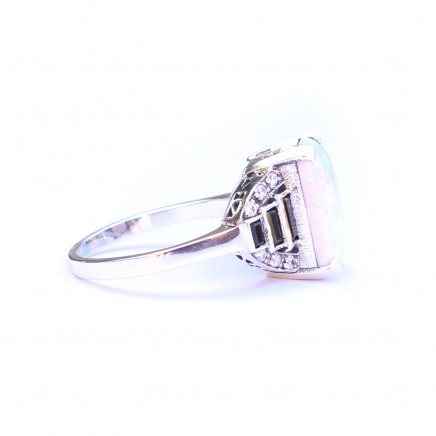 Photo of Sterling Silver Art Deco style Opal Ring