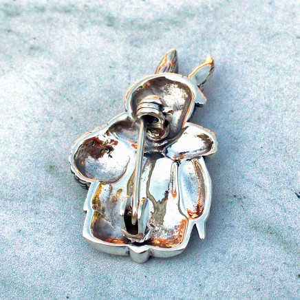 Photo of Sterling Silver Beatrix Potter Mrs Rabbit Brooch