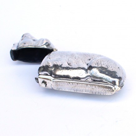 Photo of Sterling Silver Boar Pig Vesta Match Safe