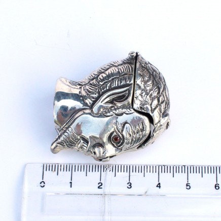 Photo of Sterling Silver Devil Satan Vesta Match Safe