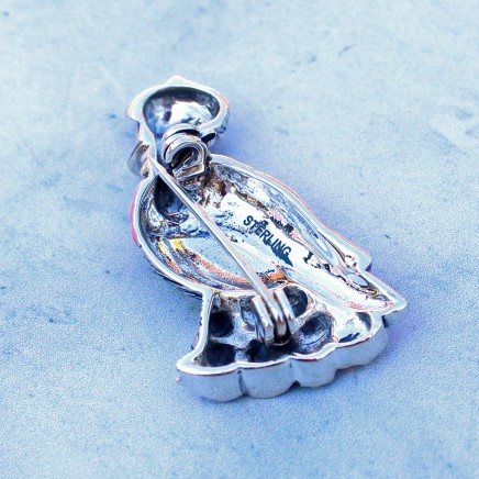 Photo of Sterling Silver Enamel Beatrix Potter Jemima Puddle Duck Brooch