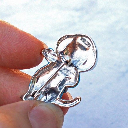 Photo of Sterling Silver Enamel Beatrix Potter Tom Kitten Brooch