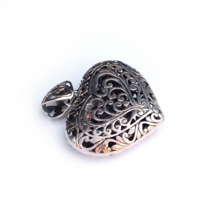 Photo of Sterling Silver Filigree Opal Dragonfly Pendant