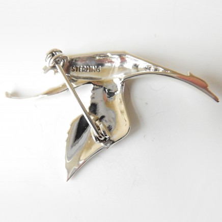 Photo of Sterling Silver Flying Geese Bird Brooch