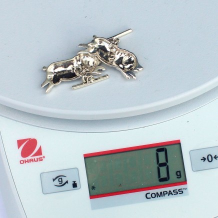 Photo of Sterling Silver Flying Pig Cufflinks