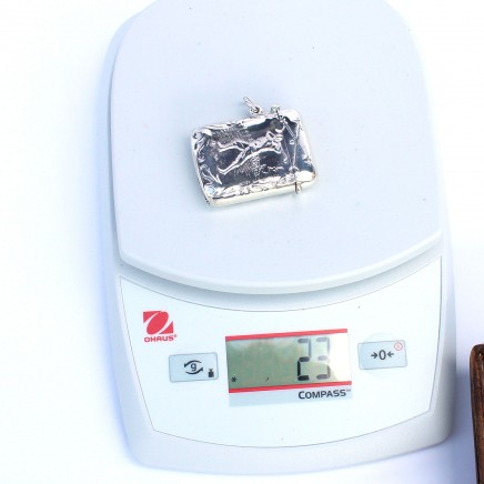 Photo of Sterling Silver Golfer Vesta Match Safe Snuff Box