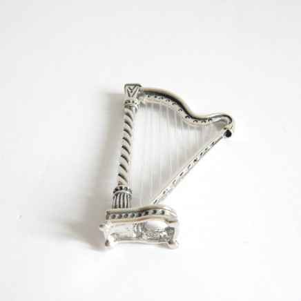 Photo of Sterling Silver Harp Figurine Charm