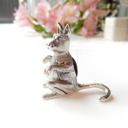 Photo of Sterling Silver Kangaroo Pin Cushion Sewing Accessory Thimble