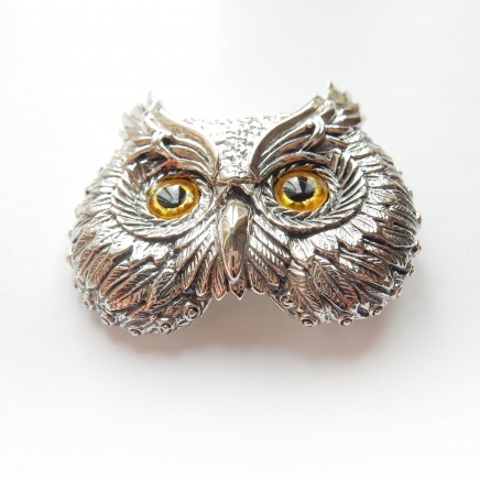 Photo of Sterling Silver Owl Brooch