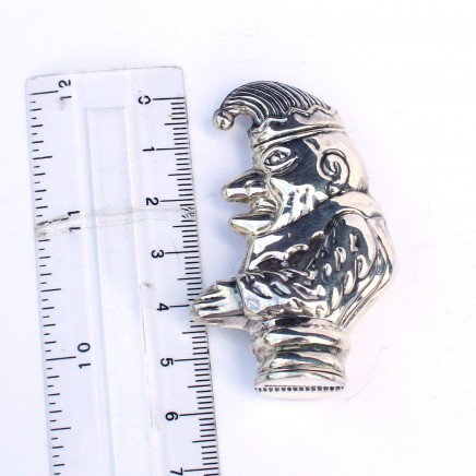 Photo of Sterling Silver Punch & Judy Puppet Vesta Match Safe Snuff Box