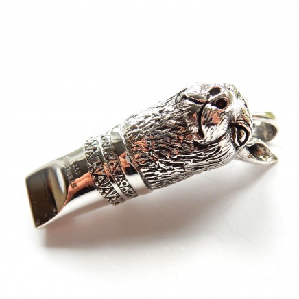 Photo of Sterling Silver Rabbit Hare Whistle Pendant Charm Dog Training Whistle