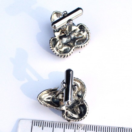 Photo of Sterling Silver Ram Head Aries Cufflinks