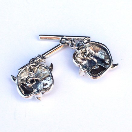 Photo of Sterling Silver Ruby Owl Cufflinks