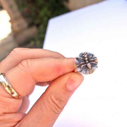 Photo of Sterling Silver Spider on Web Ring