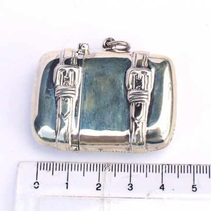 Photo of Sterling Silver Suitcase Luggage Vesta Match Safe