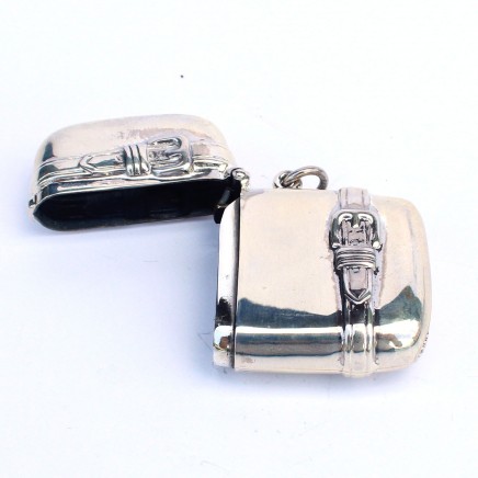 Photo of Sterling Silver Suitcase Luggage Vesta Match Safe
