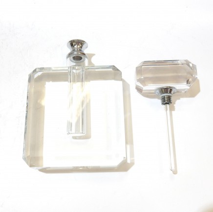 Photo of Stunning Crystal Cut Glass Perfume Bottle Scent Bottle with Dibber
