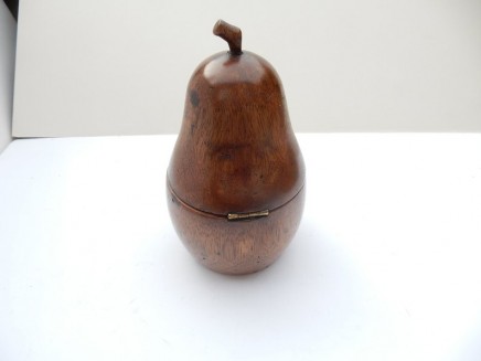 Photo of Treen Wood Pear Tea Caddy