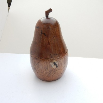 Photo of Treen Wood Pear Tea Caddy