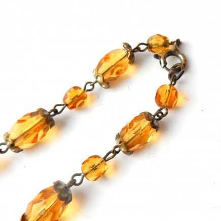 Photo of Vintage Antique Amber Bead Graduating Necklace