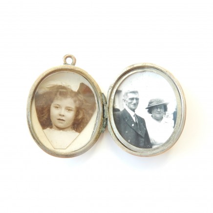 Photo of Vintage Antique Rolled Gold Locket Pendant