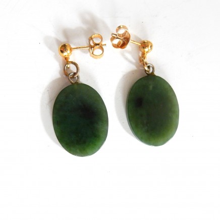 Photo of Vintage Chinese Jade Earrings