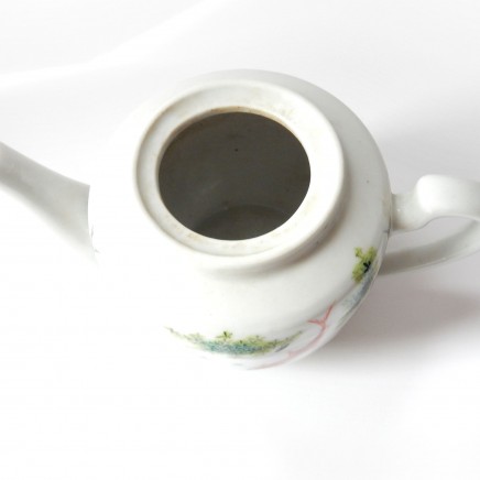 Photo of Vintage Chinese Oriental Fish Tea Pot Porcelain Ceramic Hand Painted Tea Pot
