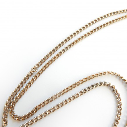 Photo of Vintage Damascene Gold Filigree Bird Necklace Pendant & Chain