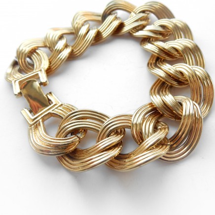 Photo of Vintage Gold Monet Link Chain Bracelet