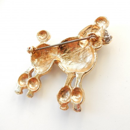 Photo of Vintage Gold Poodle Dog Brooch Pin
