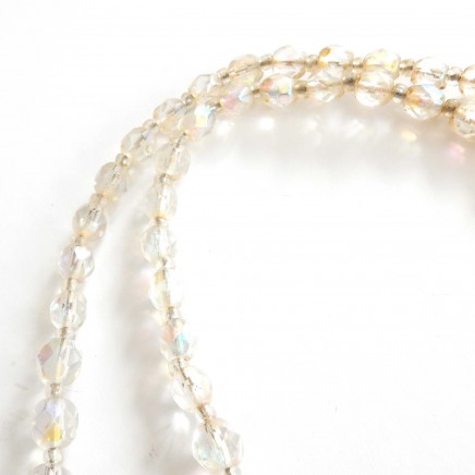 Photo of Vintage Graduating Crystal Long Strand Necklace