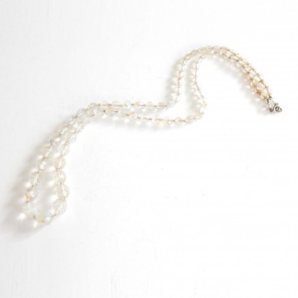 Photo of Vintage Graduating Crystal Long Strand Necklace