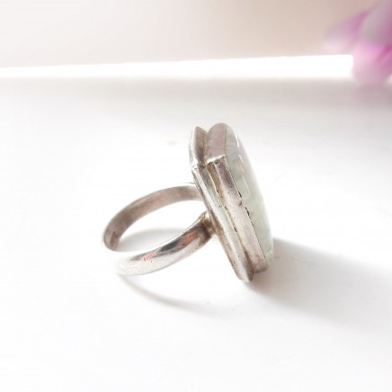 Photo of Vintage Moonstone Ring Sterling Silver US Size 8 June Birthstone