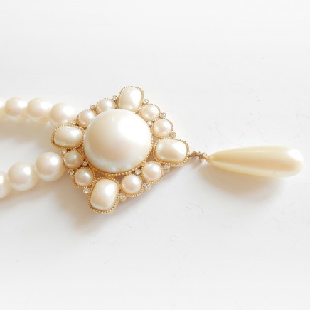 Photo of Vintage Richelieu Long Pearl Necklace