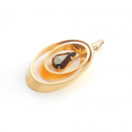 Photo of Vintage Rolled Gold Paste Pendant