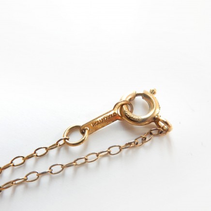 Photo of Vintage Rolled Gold Sunburst Locket Delicate Gold Necklace