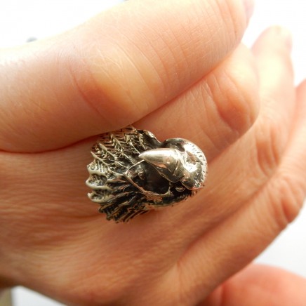 Photo of Vintage Silver American Eagle Ring