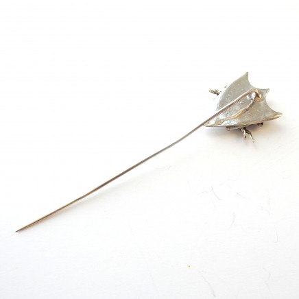 Photo of Vintage Sterling Silver Lucky Horse Shoe Hat Pin Stick Pin