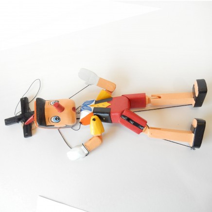 Photo of Wooden Hand Made Pinocchio Puppet Marionette