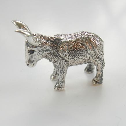 Photo of Sterling Silver Donkey Miniature Figure