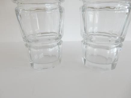 Photo of Pair Art Deco Crystal Glass Cocktail Shakers