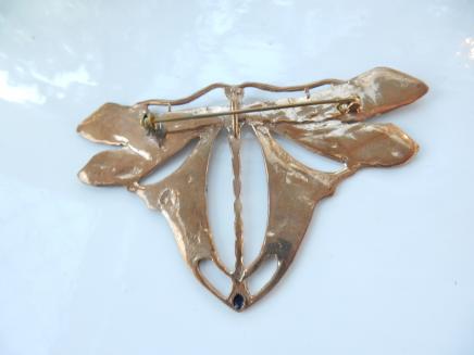 Photo of Art Deco Enameled Butterfly Brooch