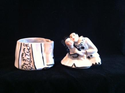 Photo of Ceramic Theatrical Couple Trinket Pot