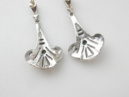 Photo of Art Deco Silver Marcasite Drop Earrings