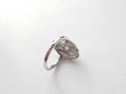 Photo of Solid Silver Opal Ring